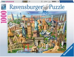 Пъзел Световни забележителности 1000 части RAVENSBURGER