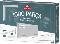 Рамка за пъзел 96x34 см бяла