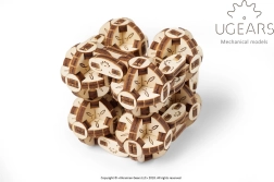 Ugears 3D дървен механичен модел за сглобяване Flexi куб