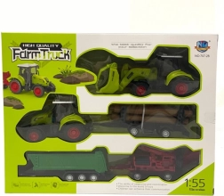 Игрови комплект трактор с ремарке и аксесоари