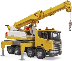 Bruder SCANIA с кран LIEBHERR – мобилен кран 1:16 със светлини и звуци