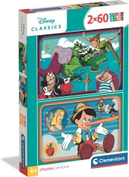 Пъзел Disney класически приказки 2×60 части CLEMENTONI