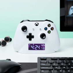 Будилник XBOX – бял, USB захранване