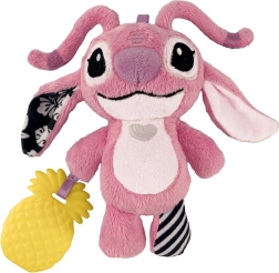 Текстилна играчка ANGEL от LILO & STITCH с дрънкалка и халка за закрепване