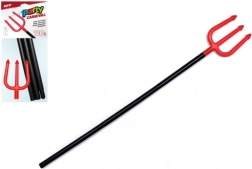 Сгъваем пластмасов дяволски тризъбец 110 см за карнавал