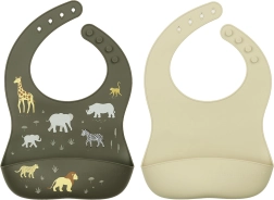 A Little Lovely Company set of silicone bibs for kids – Animals