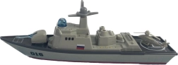 Боен крайцер със светлинни и звукови ефекти – метален модел на кораб