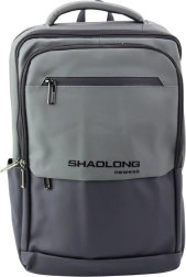 Urban Business Backpack with USB Black and Gray 16L