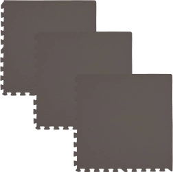 HUMBI Foam Mat 180 × 60, large waterproof puzzle, safe, 3 pcs, brown