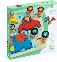 Djeco shape-sorting wooden puzzle car