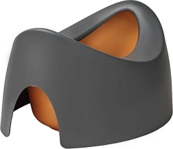 Детско двустранно ергономично гърне с чучур Teggi, графитено