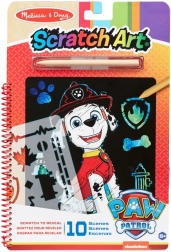 Melissa & Doug PAW PATROL изкуство чрез изстъргване – Маршал, креативен блок