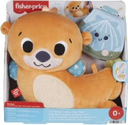 Fisher-Price очарователна видра 2в1 – възглавничка за игра по корем и дрънкащ приятел