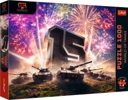 Пъзел Trefl 1000 части – 15-годишнина WORLD OF TANKS