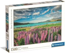 Пъзел Clementoni „Лупини край езерото Текапо“ 1500 части