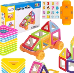 Woopie мини магнитен конструктор – 3D кубчета и превозни средства, 22 части
