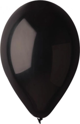 Pastel Black Balloons 26 cm (10") – 100 pcs GODAN
