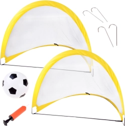 Pop-up Football Goals x2 with Net and Ball