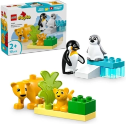 LEGO® DUPLO® 10442 Семейства диви животни: пингвини и лъвове
