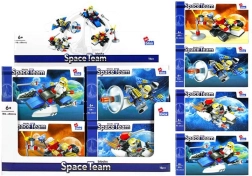 Spacecraft building set with minifigure