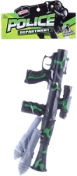 Plastic rocket launcher with 3 rockets for kids