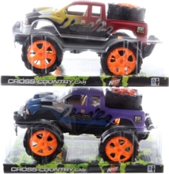 Plastic friction-powered off-road car 23.5 cm