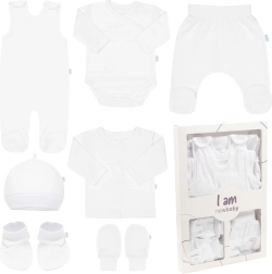 New Baby I AM baby hospital set (maternity set) – white