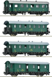 Set of ČSD Passenger Carriages for Model Railways