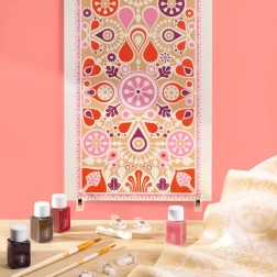 Рисуване върху коприна – креативен комплект DJECO Atelier