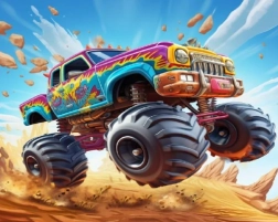 Диамантено рисуване Monster Truck 30 × 40 см