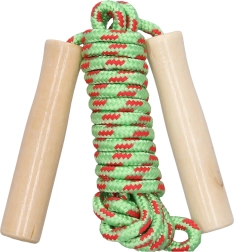 Скачалка с дървена дръжка 250 см