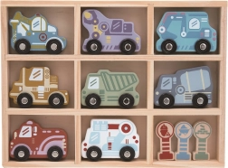 Комплект дървени колички с етажерка 2Kids Toys