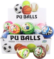 Foam ball with cow motif 7 cm