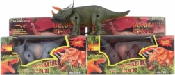 Walking light-up battery-powered dinosaur for kids