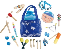 Children's Wooden Musical Instrument Set with Bag ECOTOYS