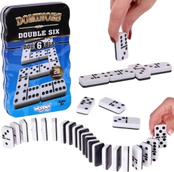 Woopie classic domino – 28 tiles in a metal tin