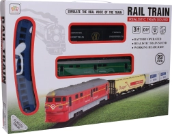 Железопътна линия с ефекти 106 × 106 см