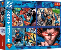 Пъзел 4×250 Смелостта на SUPERMAN TREFL