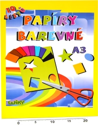 Colored papers A3 180 g/m², 10 sheets