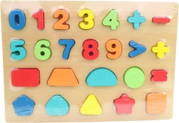 Дървен комплект за забавна математика 28 x 20 см
