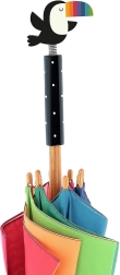 Kids’ Umbrella with Toucan – Rainbow Design by Andy Westface