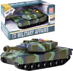 Военен танк със светлинни и звукови ефекти