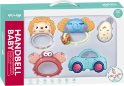 Chipolino комплект дрънкалки с гризалки животни 5 бр.