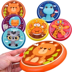 Colorful 16 cm Flying Disc with Animal Motifs