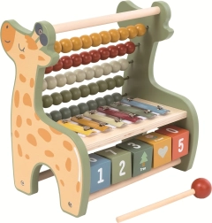 Мултифункционално сметало Жираф с ксилофон 2Kids Toys