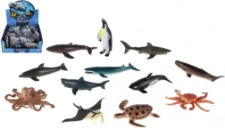 Морски създания от пластмаса 8–10 см, микс видове в кутия