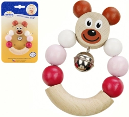 Detoa дрънкалка мече розова