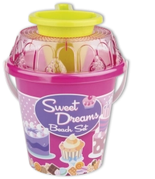 Androni комплект за пясък със средна фуния – Розова