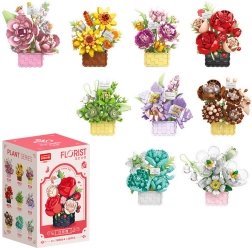 Florist кошнички с цветя и богати букети, 9 вида