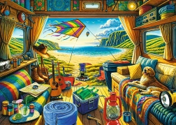 TREFL Premium Plus Puzzle – Caravan Travel 1000 pieces
